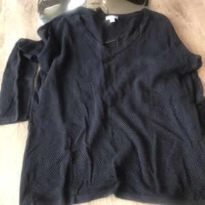 GAP Women M - Navy light perf sweater